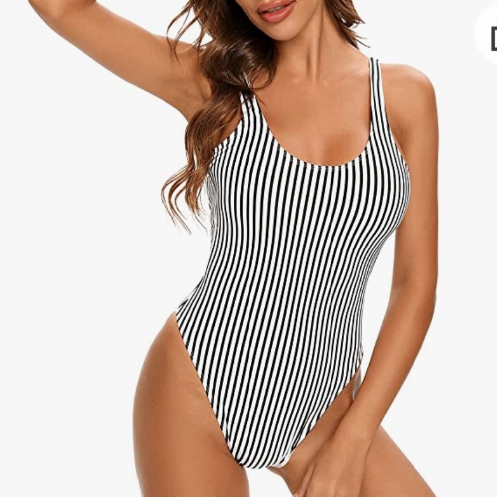 Dixperfect Retro 80s/90s Inspired High Cut, Low Back swimsuit